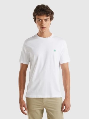 Zdjęcie produktu Benetton, 100% Organic Cotton Basic T-shirt, size XS, White, Men United Colors of Benetton