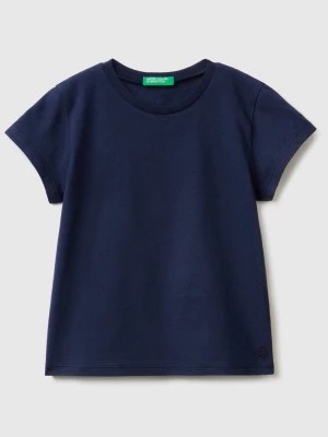Zdjęcie produktu Benetton, 100% Organic Cotton T-shirt, size 116, Dark Blue, Kids United Colors of Benetton
