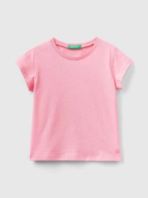 Zdjęcie produktu Benetton, 100% Organic Cotton T-shirt, size 82, Pink, Kids United Colors of Benetton