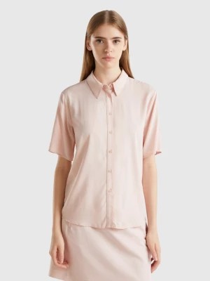 Zdjęcie produktu Benetton, 3/4 Sleeve Shirt In Sustainable Viscose, size L, Soft Pink, Women United Colors of Benetton