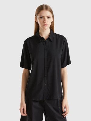 Zdjęcie produktu Benetton, 3/4 Sleeve Shirt In Viscose, size XS, Black, Women United Colors of Benetton