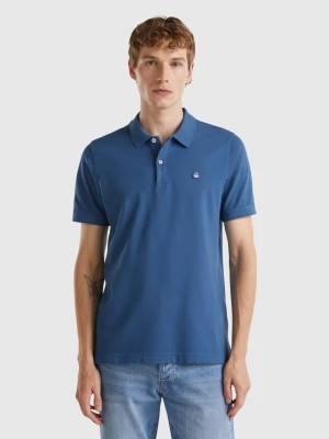 Zdjęcie produktu Benetton, Air Force Blue Slim Fit Polo, size M, Air Force Blue, Men United Colors of Benetton