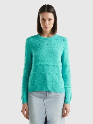 Zdjęcie produktu Benetton, Aqua Green Knitted Sweater, size XL, Aqua, Women United Colors of Benetton