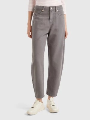 Zdjęcie produktu Benetton, Balloon Fit Trousers, size 30, Gray, Women United Colors of Benetton