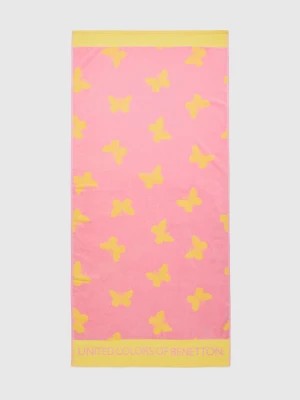 Zdjęcie produktu Benetton, Beach Towel With Butterflies, size OS, Pink, Kids United Colors of Benetton
