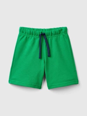 Zdjęcie produktu Benetton, Bermudas In 100% Organic Cotton Sweat, size 98, Green, Kids United Colors of Benetton
