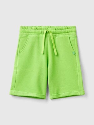 Zdjęcie produktu Benetton, Bermudas In Pure Cotton Sweat, size M, Light Green, Kids United Colors of Benetton