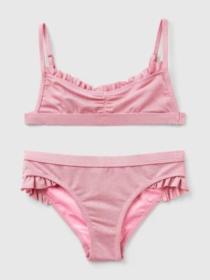 Zdjęcie produktu Benetton, Bikini Swimsuit With Lurex, size XL, Pink, Kids United Colors of Benetton