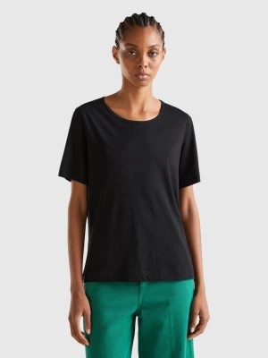 Zdjęcie produktu Benetton, Black Short Sleeve T-shirt, size S, Black, Women United Colors of Benetton