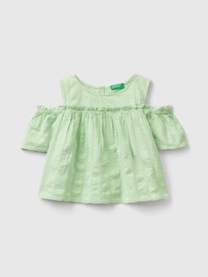 Zdjęcie produktu Benetton, Blouse With Rouches, size 2XL, Light Green, Kids United Colors of Benetton