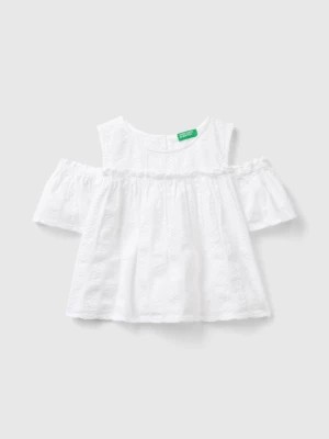 Zdjęcie produktu Benetton, Blouse With Rouches, size XL, White, Kids United Colors of Benetton