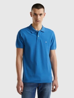 Zdjęcie produktu Benetton, Blue Regular Fit Polo, size S, Blue, Men United Colors of Benetton