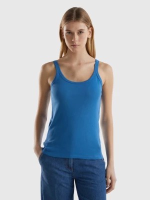 Zdjęcie produktu Benetton, Blue Tank Top In Pure Cotton, size L, Blue, Women United Colors of Benetton