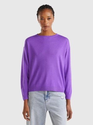 Zdjęcie produktu Benetton, Boat Neck Sweater In Pure Merino Wool, size L, , Women United Colors of Benetton