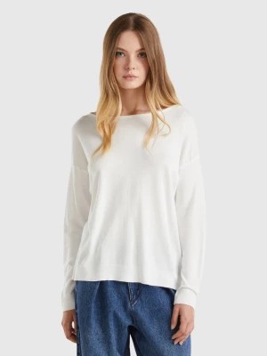 Zdjęcie produktu Benetton, Boat Neck Sweater, size XL, Creamy White, Women United Colors of Benetton