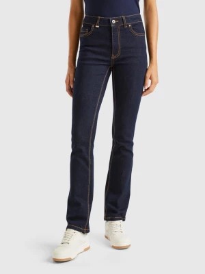 Zdjęcie produktu Benetton, Bootcut Jeans In Recycled Cotton Blend, size 26, Dark Blue, Women United Colors of Benetton