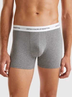 Zdjęcie produktu Benetton, Boxers In Stretch Organic Cotton, size M, Dark Gray, Men United Colors of Benetton