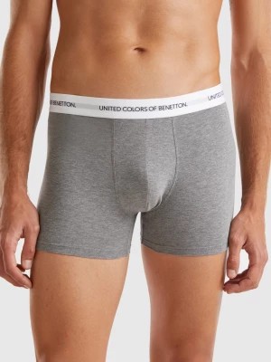 Zdjęcie produktu Benetton, Boxers In Stretch Organic Cotton, size S, Dark Gray, Men United Colors of Benetton