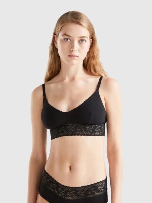 Zdjęcie produktu Benetton, Bralette In Super Stretch Organic Cotton, size XS-S, Black, Women United Colors of Benetton