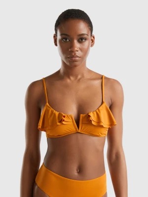 Zdjęcie produktu Benetton, Brassiere Bikini Top In Econyl®, size 3°, Mustard, Women United Colors of Benetton