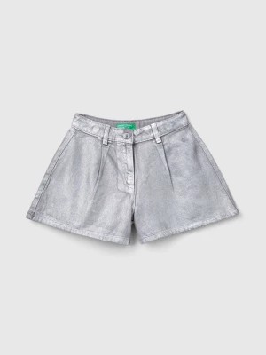 Zdjęcie produktu Benetton, Brushed Jean Shorts, size 2XL, Gray, Kids United Colors of Benetton