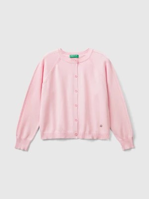 Zdjęcie produktu Benetton, Cardigan In Pure Cotton, size 2XL, Pink, Kids United Colors of Benetton