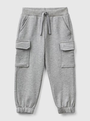 Zdjęcie produktu Benetton, Cargo Sweatpants, size 110, Light Gray, Kids United Colors of Benetton