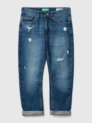 Zdjęcie produktu Benetton, Carrot Fit Jeans With Tears, size 2XL, Blue, Kids United Colors of Benetton