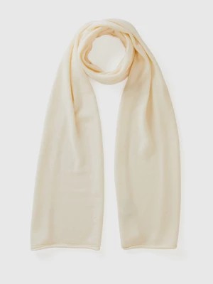 Zdjęcie produktu Benetton, Cashmere Blend Scarf, size OS, Creamy White, Women United Colors of Benetton