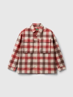 Zdjęcie produktu Benetton, Check Shirt In Stretch Cotton, size S, Red, Kids United Colors of Benetton