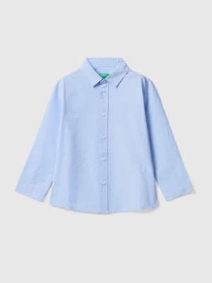 Zdjęcie produktu Benetton, Classic Shirt In Pure Cotton, size 104, Sky Blue, Kids United Colors of Benetton