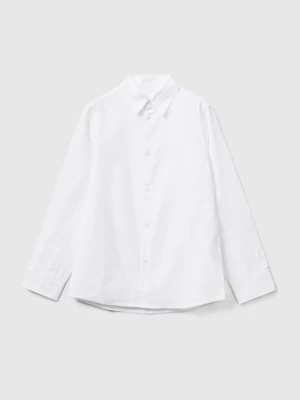 Zdjęcie produktu Benetton, Classic Shirt In Pure Cotton, size 2XL, White, Kids United Colors of Benetton