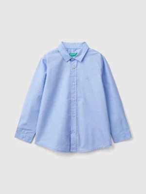 Zdjęcie produktu Benetton, Classic Shirt In Pure Cotton, size 90, Light Blue, Kids United Colors of Benetton