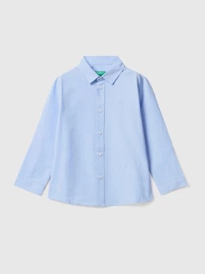Zdjęcie produktu Benetton, Classic Shirt In Pure Cotton, size 98, Sky Blue, Kids United Colors of Benetton