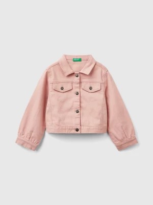 Zdjęcie produktu Benetton, Colorful Stretch Cotton Jacket, size 104, Pastel Pink, Kids United Colors of Benetton