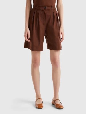 Zdjęcie produktu Benetton, Comfort Fit Bermudas, size , Dark Brown, Women United Colors of Benetton