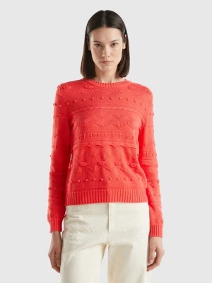 Zdjęcie produktu Benetton, Coral Red Knitted Sweater, size XL, , Women United Colors of Benetton