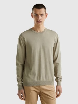 Zdjęcie produktu Benetton, Crew Neck Sweater In 100% Cotton, size XL, Light Green, Men United Colors of Benetton
