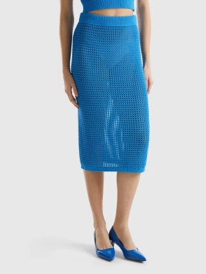 Zdjęcie produktu Benetton, Crochet Skirt, size L, Blue, Women United Colors of Benetton