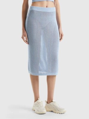 Zdjęcie produktu Benetton, Crochet Skirt, size XS, Sky Blue, Women United Colors of Benetton