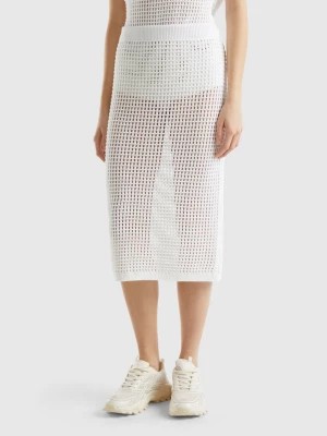 Zdjęcie produktu Benetton, Crochet Skirt, size XS, White, Women United Colors of Benetton
