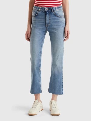 Zdjęcie produktu Benetton, Cropped Jeans In Recycled Cotton, size 25, Light Blue, Women United Colors of Benetton