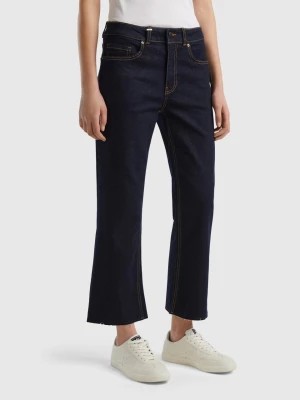 Zdjęcie produktu Benetton, Cropped Jeans In Recycled Cotton, size 27, Dark Blue, Women United Colors of Benetton