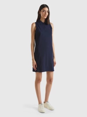 Zdjęcie produktu Benetton, Dark Blue Polo-style Dress, size XXS, Dark Blue, Women United Colors of Benetton