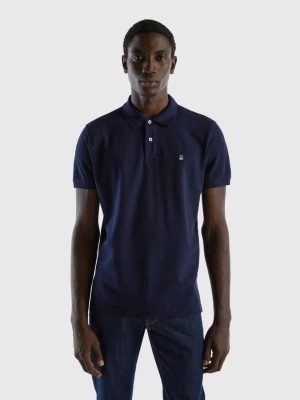 Zdjęcie produktu Benetton, Dark Blue Regular Fit Polo, size XL, Dark Blue, Men United Colors of Benetton