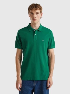 Zdjęcie produktu Benetton, Dark Green Regular Fit Polo, size XL, Dark Green, Men United Colors of Benetton