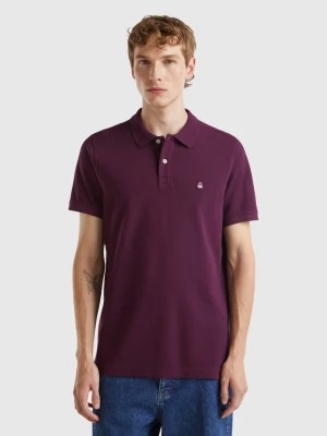 Zdjęcie produktu Benetton, Dark Purple Regular Fit Polo, size L, , Men United Colors of Benetton