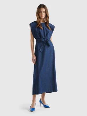 Zdjęcie produktu Benetton, Denim Kimono Dress, size XS, Dark Blue, Women United Colors of Benetton