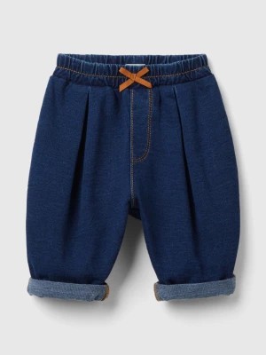 Zdjęcie produktu Benetton, Denim Look Sweatpants, size 68, Dark Blue, Kids United Colors of Benetton