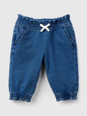 Zdjęcie produktu Benetton, Denim Look Sweatpants, size 74, Blue, Kids United Colors of Benetton